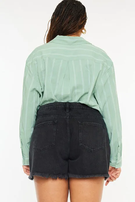 Isabelle Ultra High Rise Mom Shorts (Plus Size)