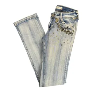 Italian Designer DISHE DOSHE Y2K Studded Glam Jeans