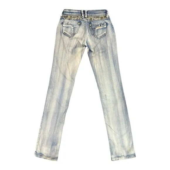 Italian Designer DISHE DOSHE Y2K Studded Glam Jeans