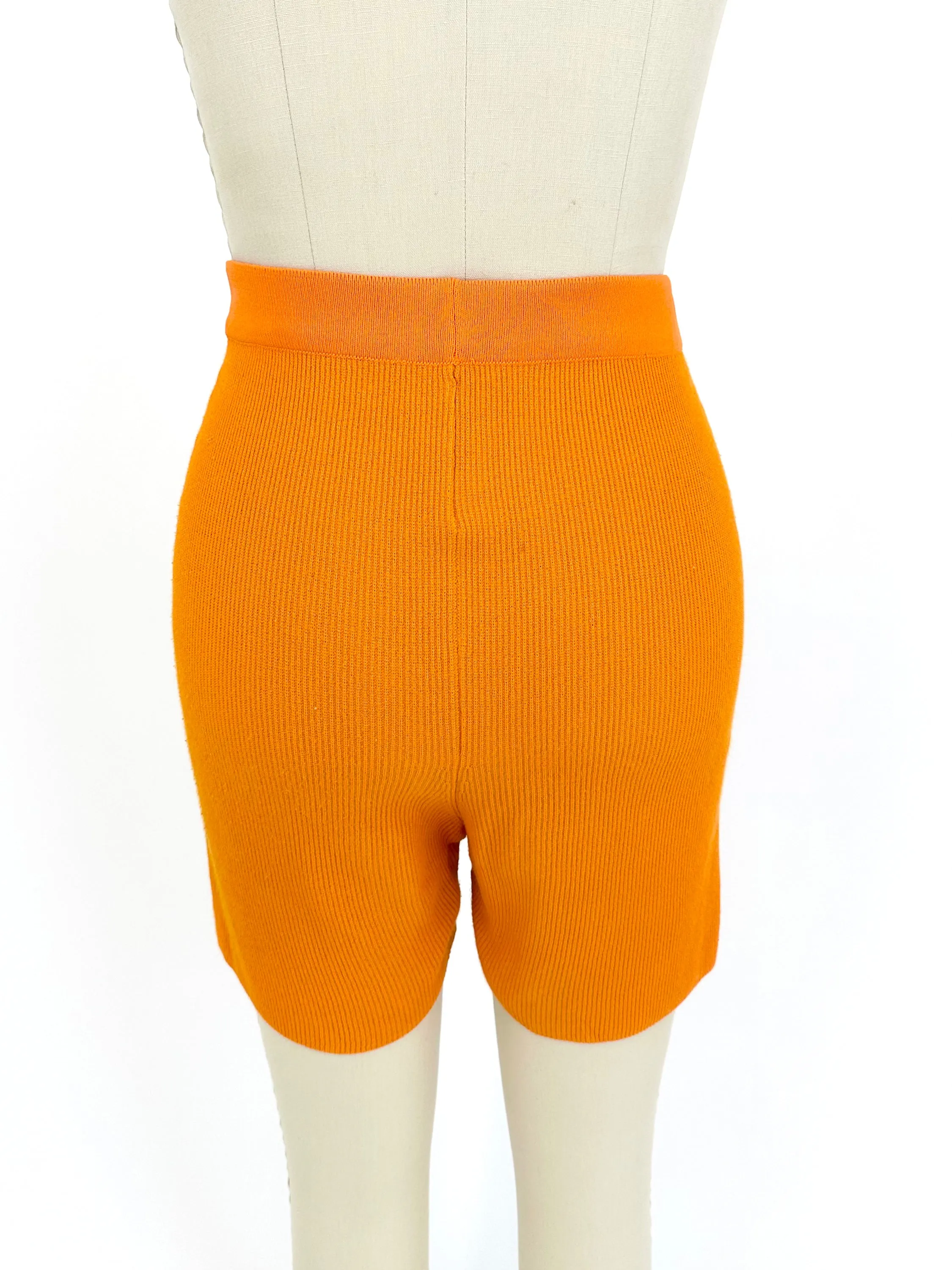 Jacquemus Arancia Rib Knit Shorts