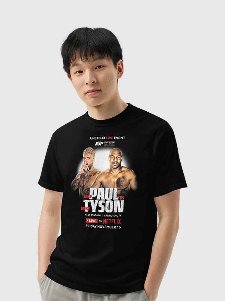 Jake Paul vs. Mike Tyson Live Event T-Shirt