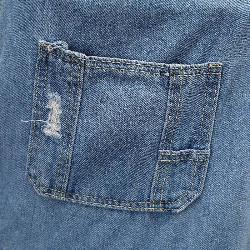 Jean déchiré vintage pour homme