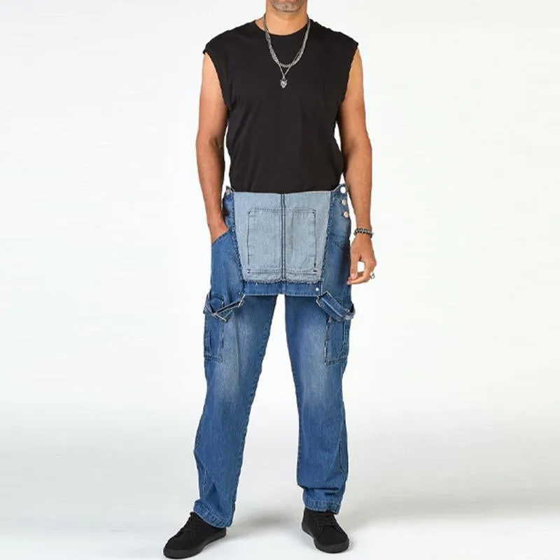 Jean en denim cargo multi-poches vintage