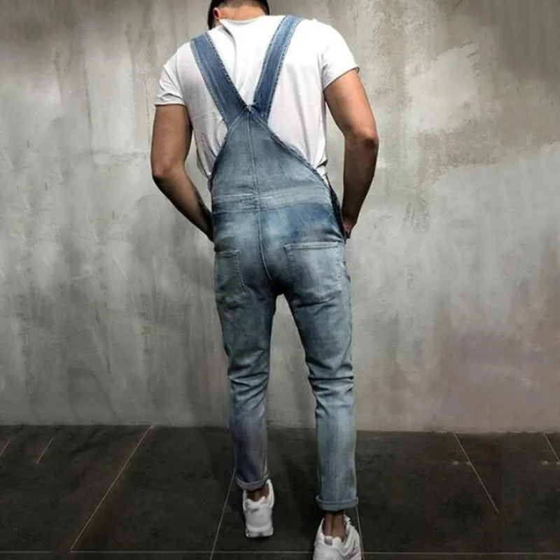 Jean en denim à coutures contrastées