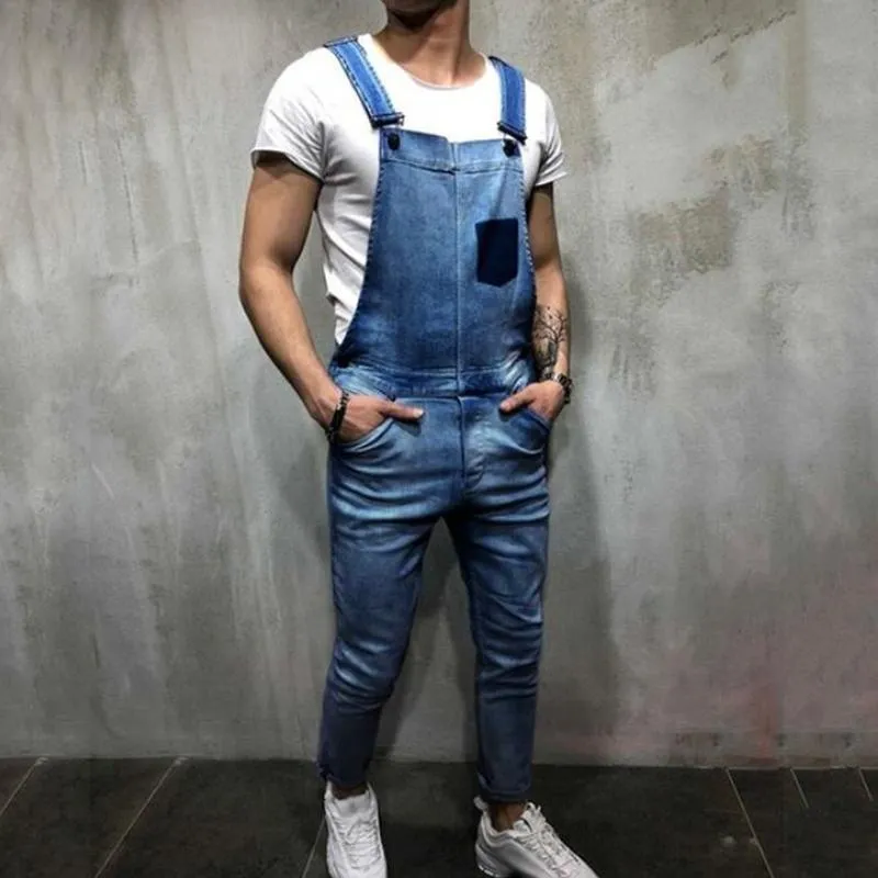 Jean en denim à coutures contrastées