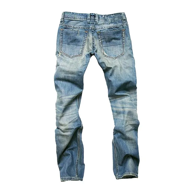 Jean skinny décontracté à poches délavées vintage