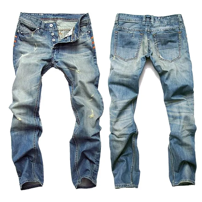 Jean skinny décontracté à poches délavées vintage