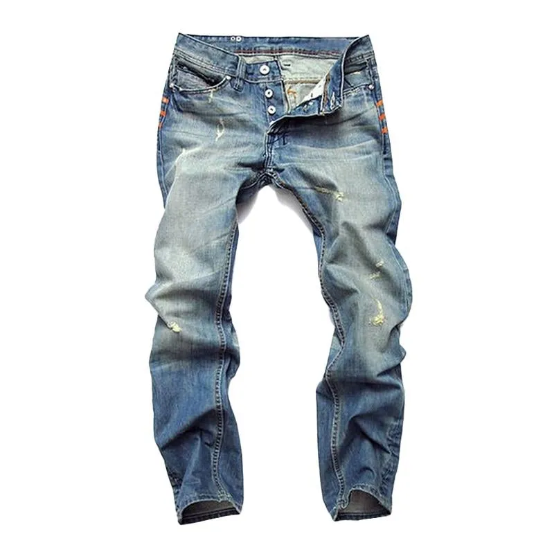 Jean skinny décontracté à poches délavées vintage
