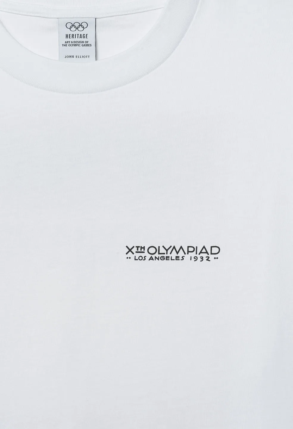 John Elliott x Olympic Heritage Los Angeles University Tee / White