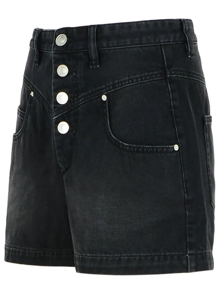 Jovany' Black Denim Shorts