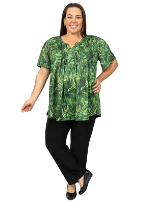 Jungle Top - Green Print*