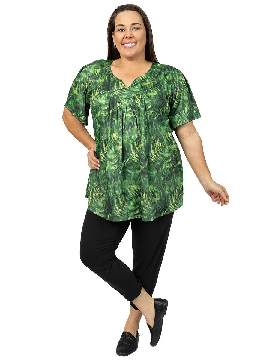 Jungle Top - Green Print*