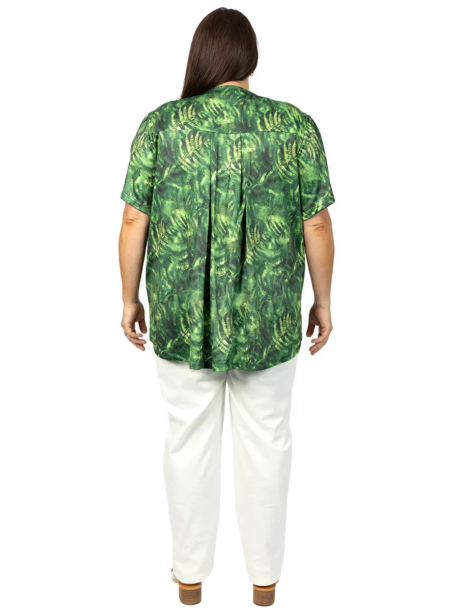 Jungle Top - Green Print*