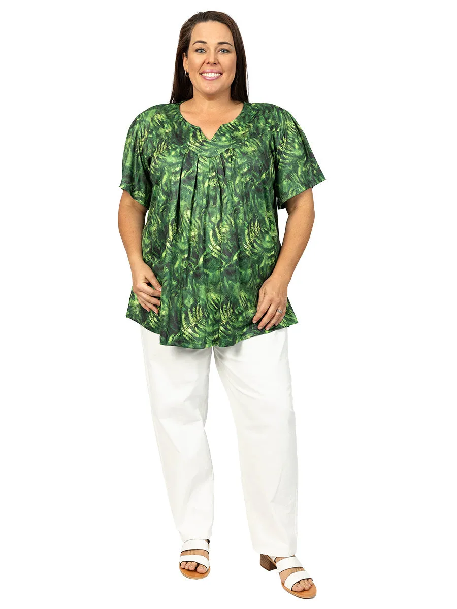 Jungle Top - Green Print*