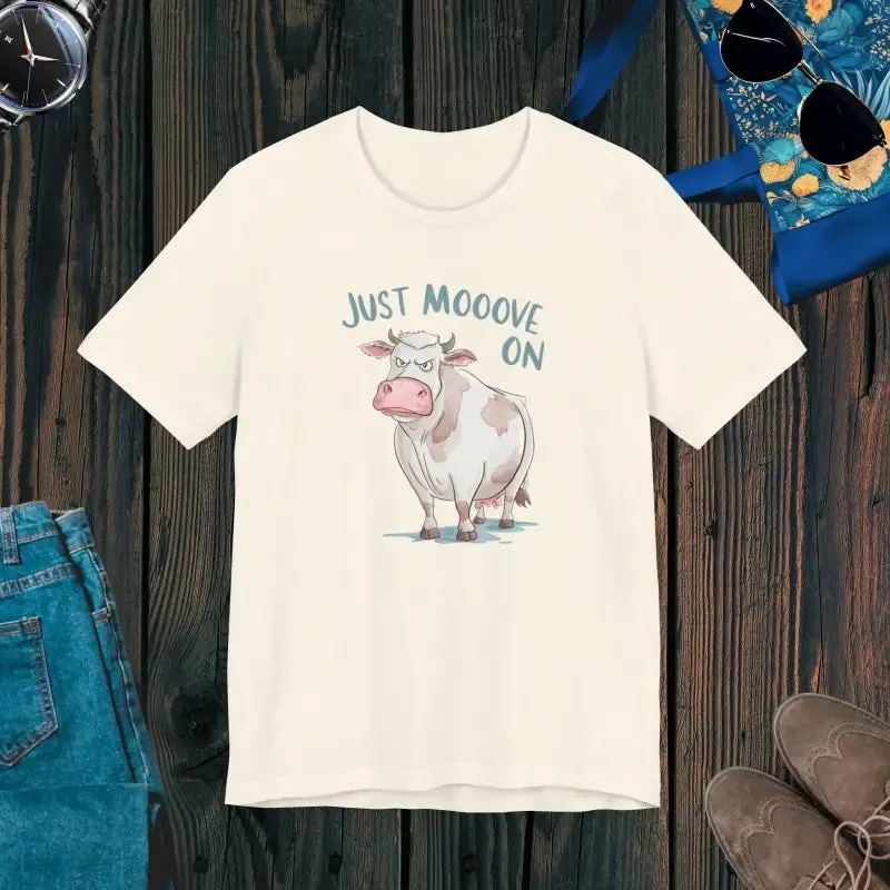 Just Moov on Tee Unisex Short Sleeve Cow Tee