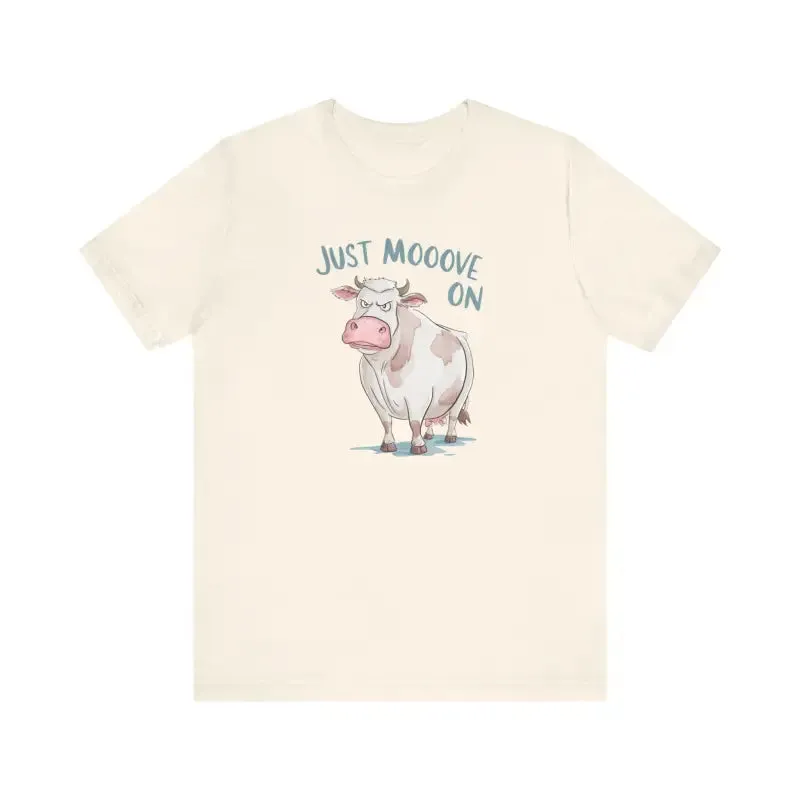 Just Moov on Tee Unisex Short Sleeve Cow Tee