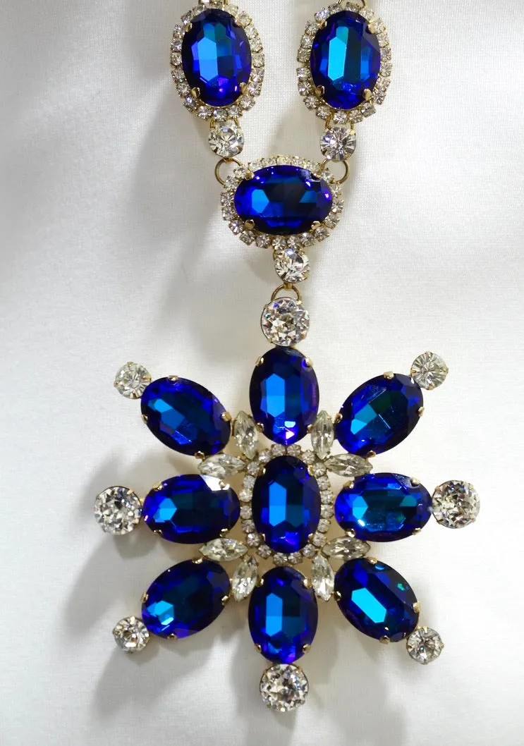 Kenneth Jay Lane 1960s Jeweled Statement Necklace
