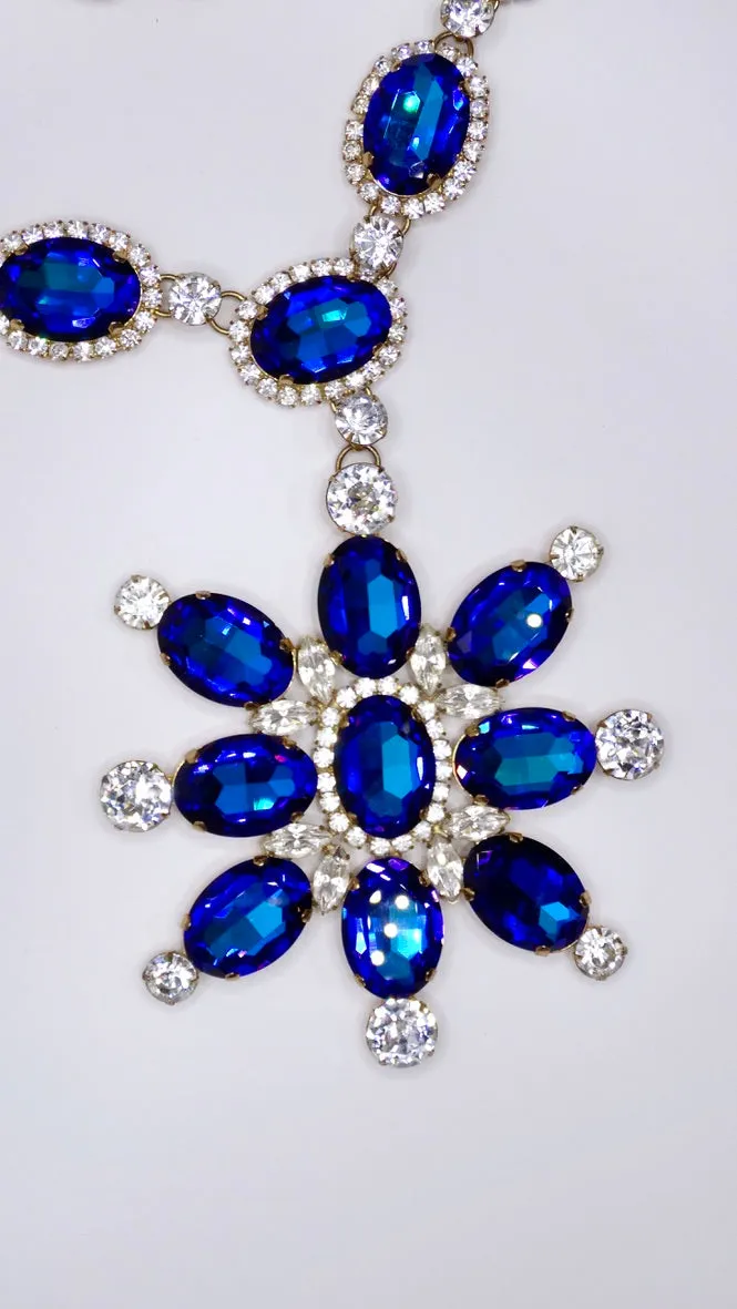 Kenneth Jay Lane 1960s Jeweled Statement Necklace
