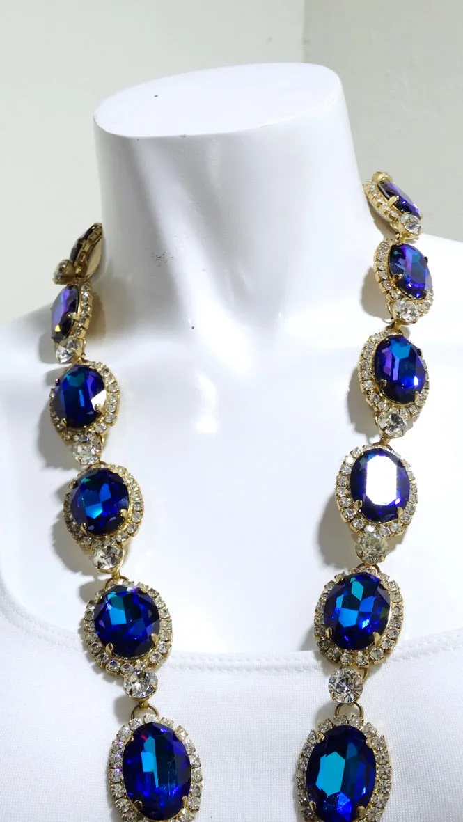 Kenneth Jay Lane 1960s Jeweled Statement Necklace