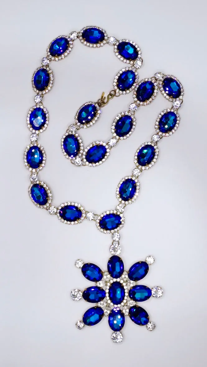 Kenneth Jay Lane 1960s Jeweled Statement Necklace