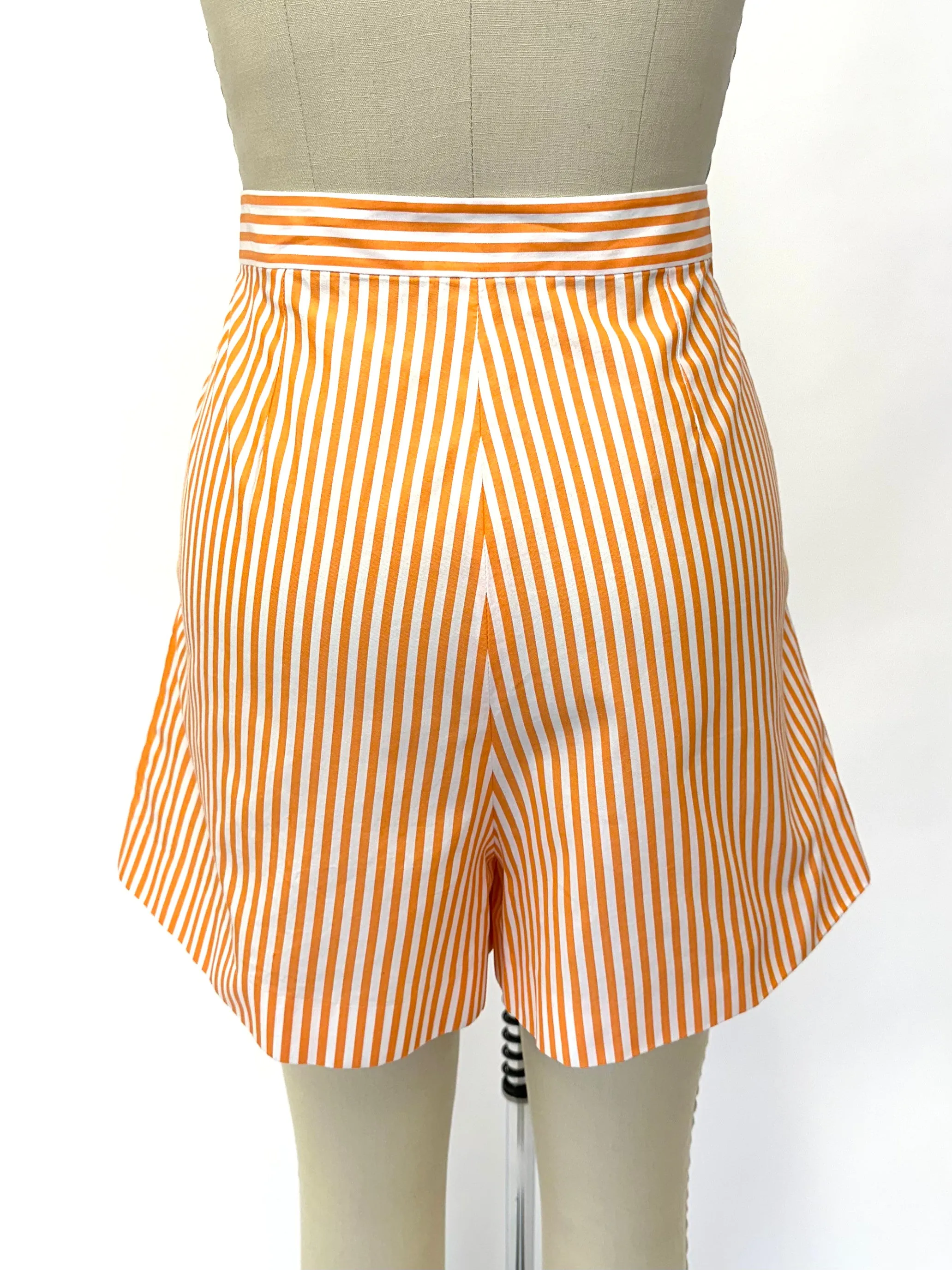 Kenzo Pinstripe Logo Shorts