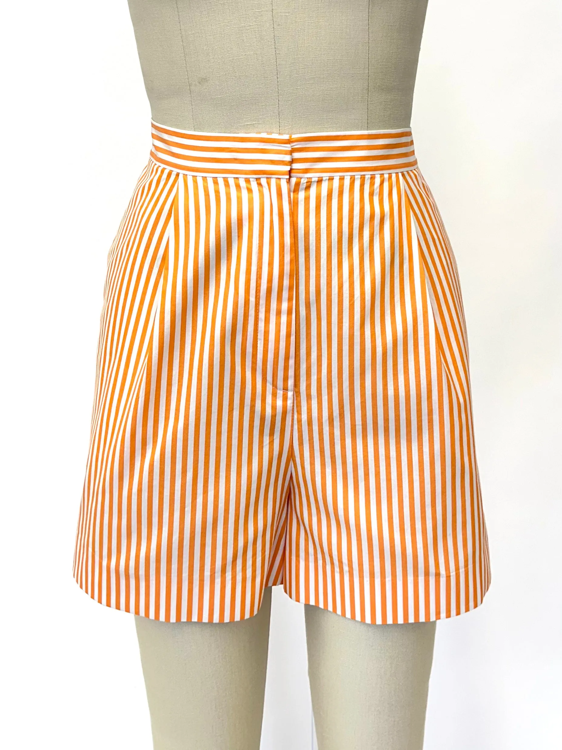Kenzo Pinstripe Logo Shorts