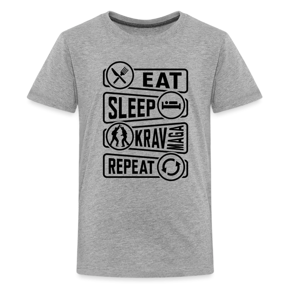 Kids' Eat Sleep Krav Premium Tee