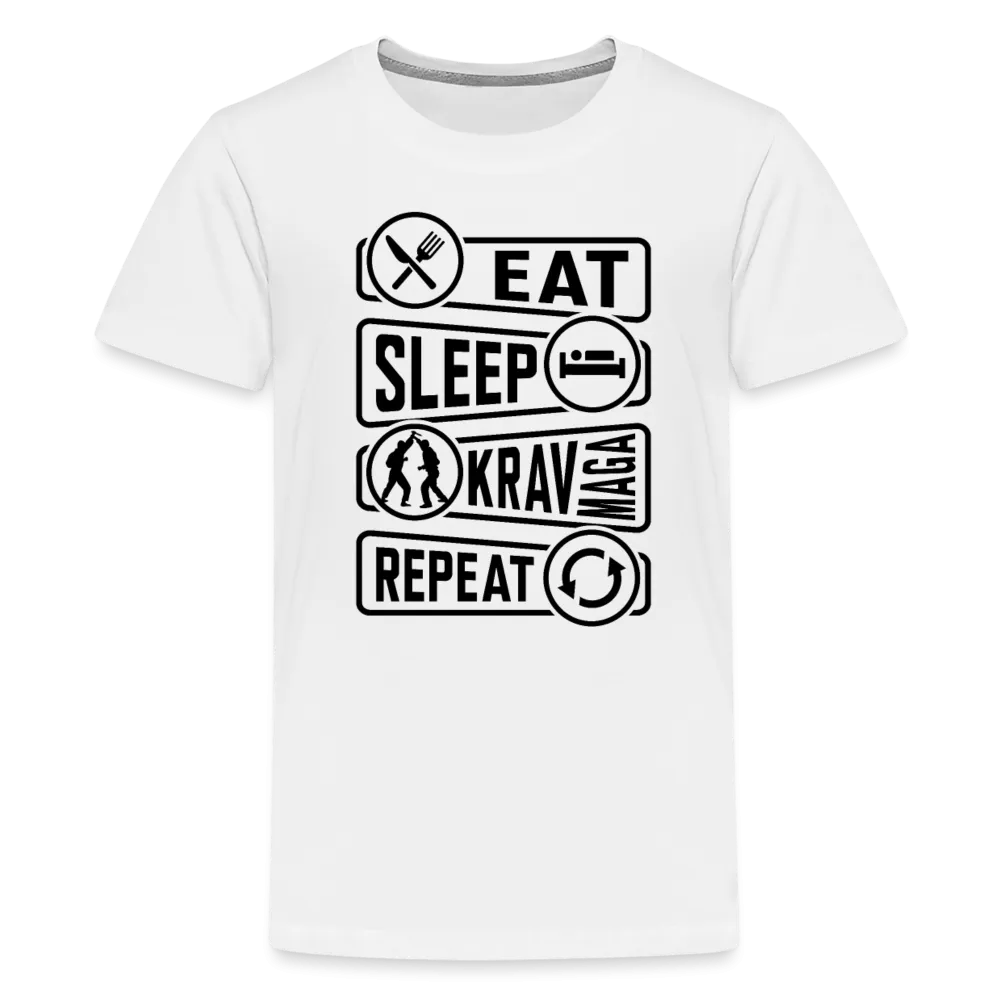 Kids' Eat Sleep Krav Premium Tee