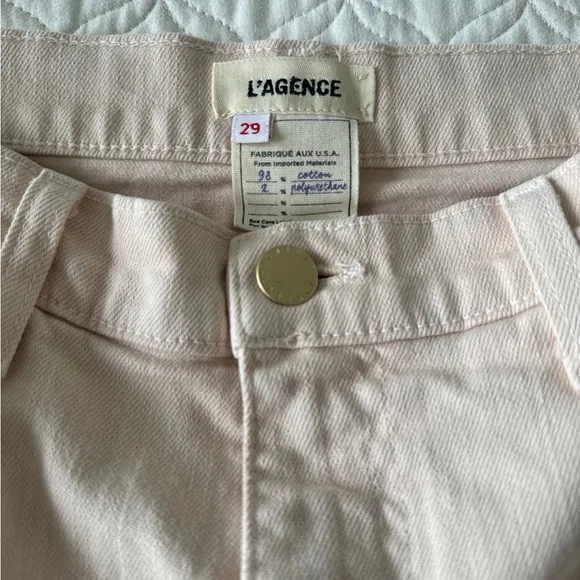 L'AGENCE Audrey Mid Rise Shorts Size 29