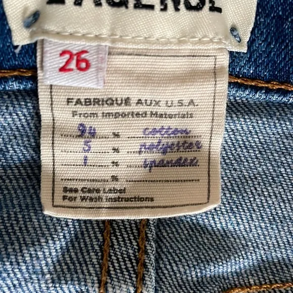 L’agence Cut Off Denim Shorts Sz26