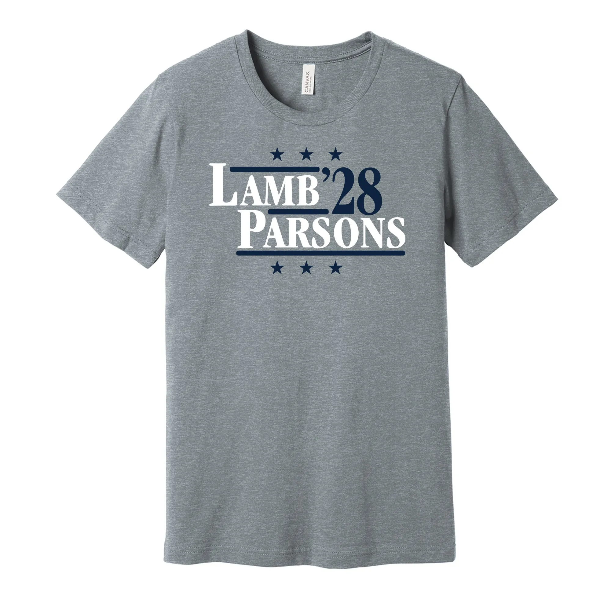 Lamb & Parsons '28 - Dallas Football Legends Political Campaign Parody T-Shirt - Hyper Than Hype Shirts