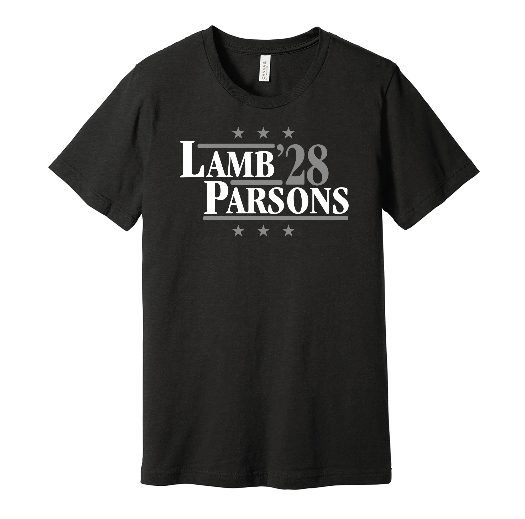 Lamb & Parsons '28 - Dallas Football Legends Political Campaign Parody T-Shirt - Hyper Than Hype Shirts