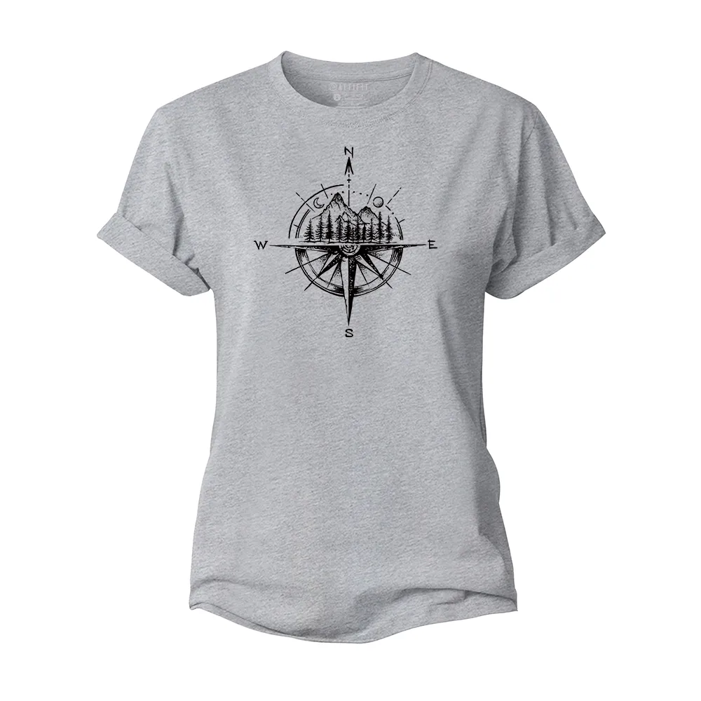 Landscape Compass Women's Cotton T-Shirt