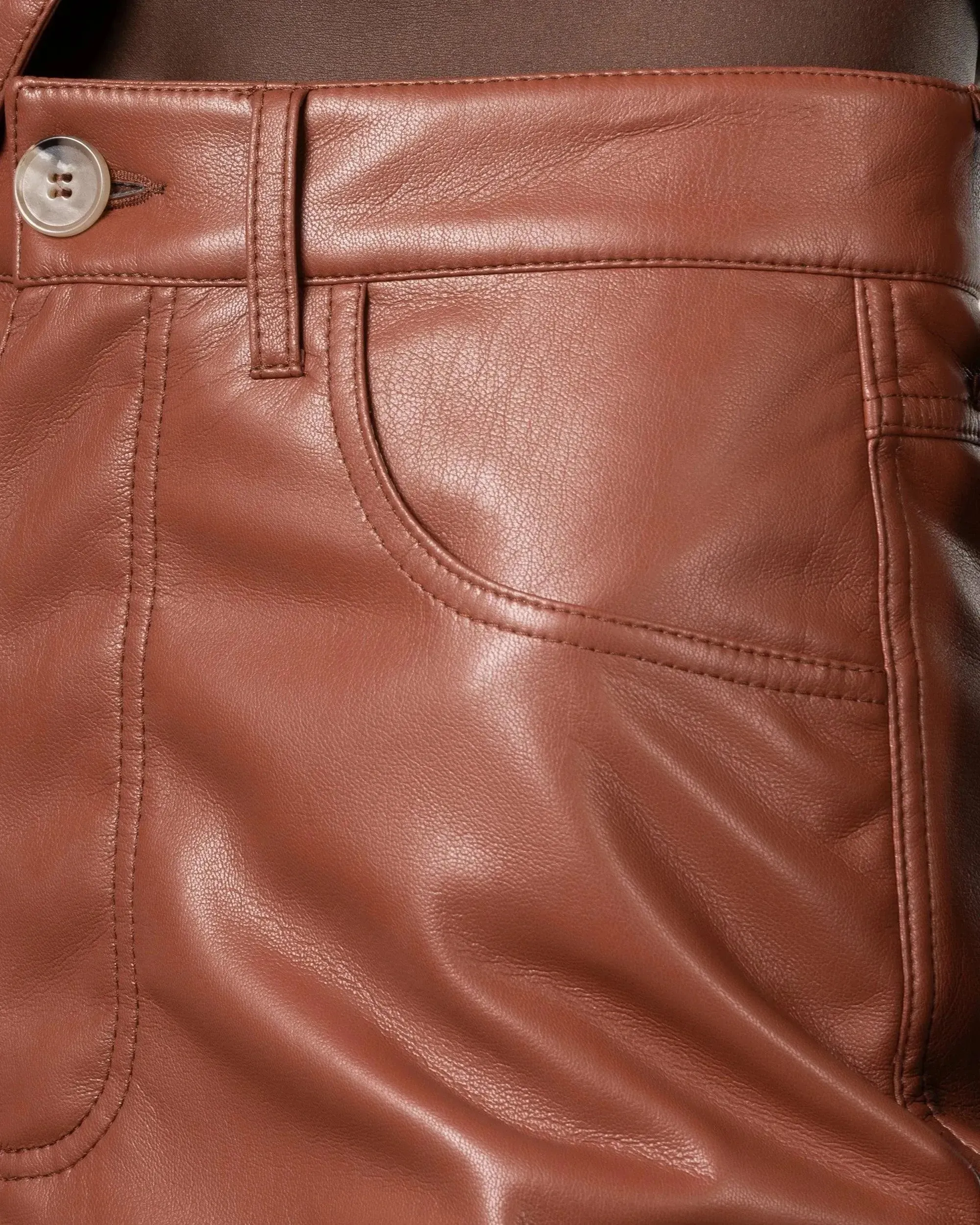 Leana Vegan Leather Shorts