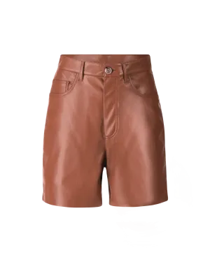 Leana Vegan Leather Shorts