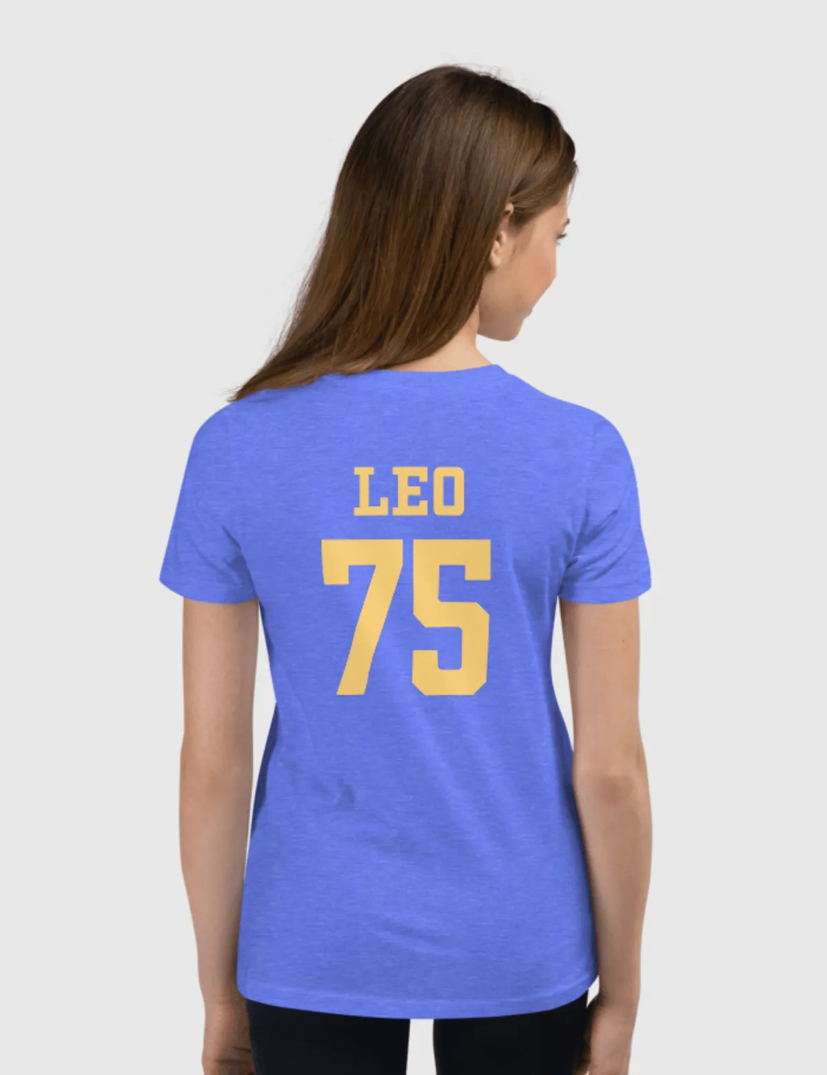 Leo Youth Logo Short Sleeve T-Shirt [Blue]