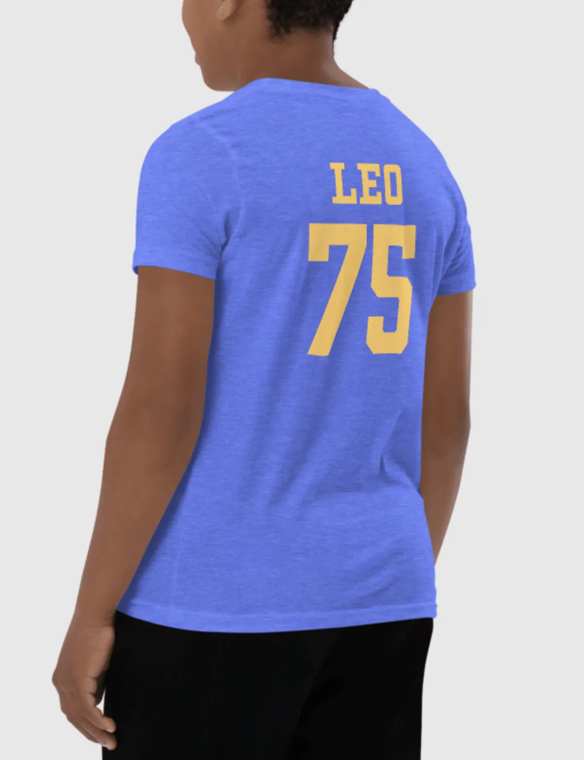 Leo Youth Logo Short Sleeve T-Shirt [Blue]