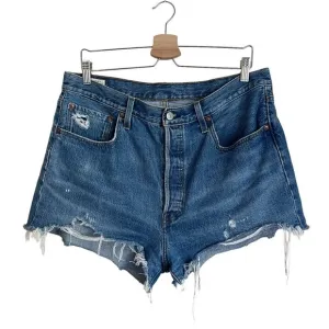Levi's 501 Denim Cutoff Shorts Vintage with Button Fly Size 33