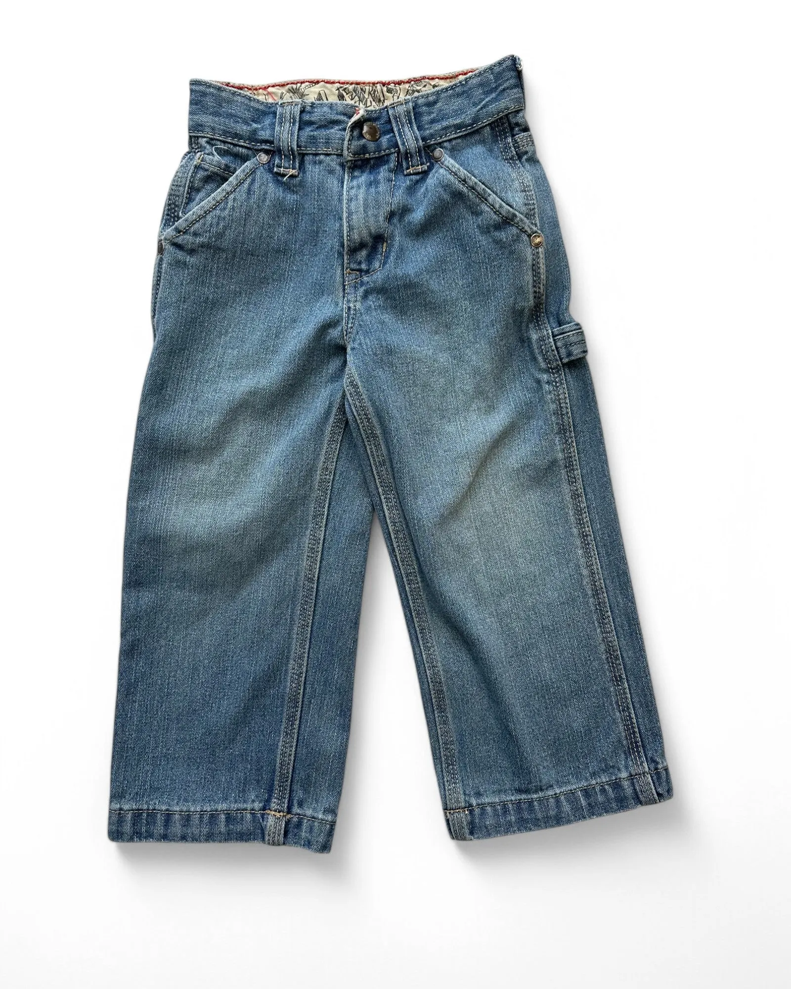 Levi's vintage light wash denim cargo kids jeans