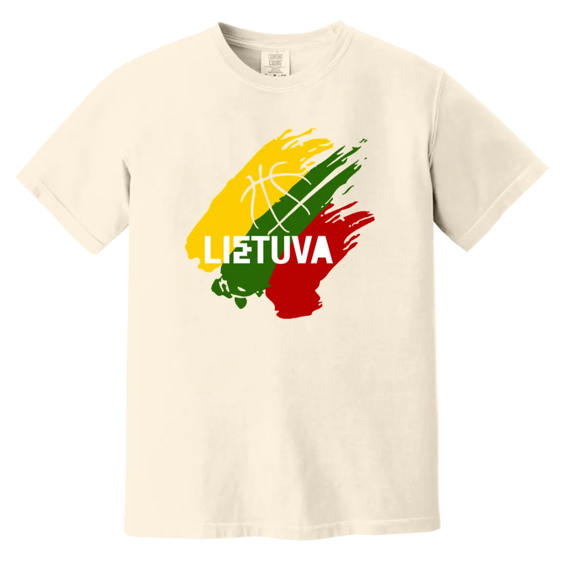 Lietuva BB - Men/Women Unisex Soft-Washed Comfort Cotton Short Sleeve T-Shirt
