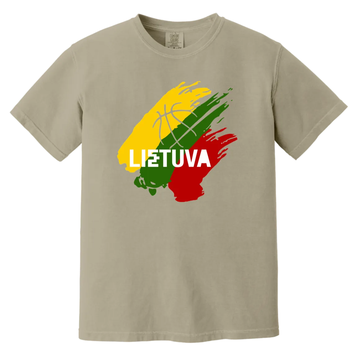 Lietuva BB - Men/Women Unisex Soft-Washed Comfort Cotton Short Sleeve T-Shirt