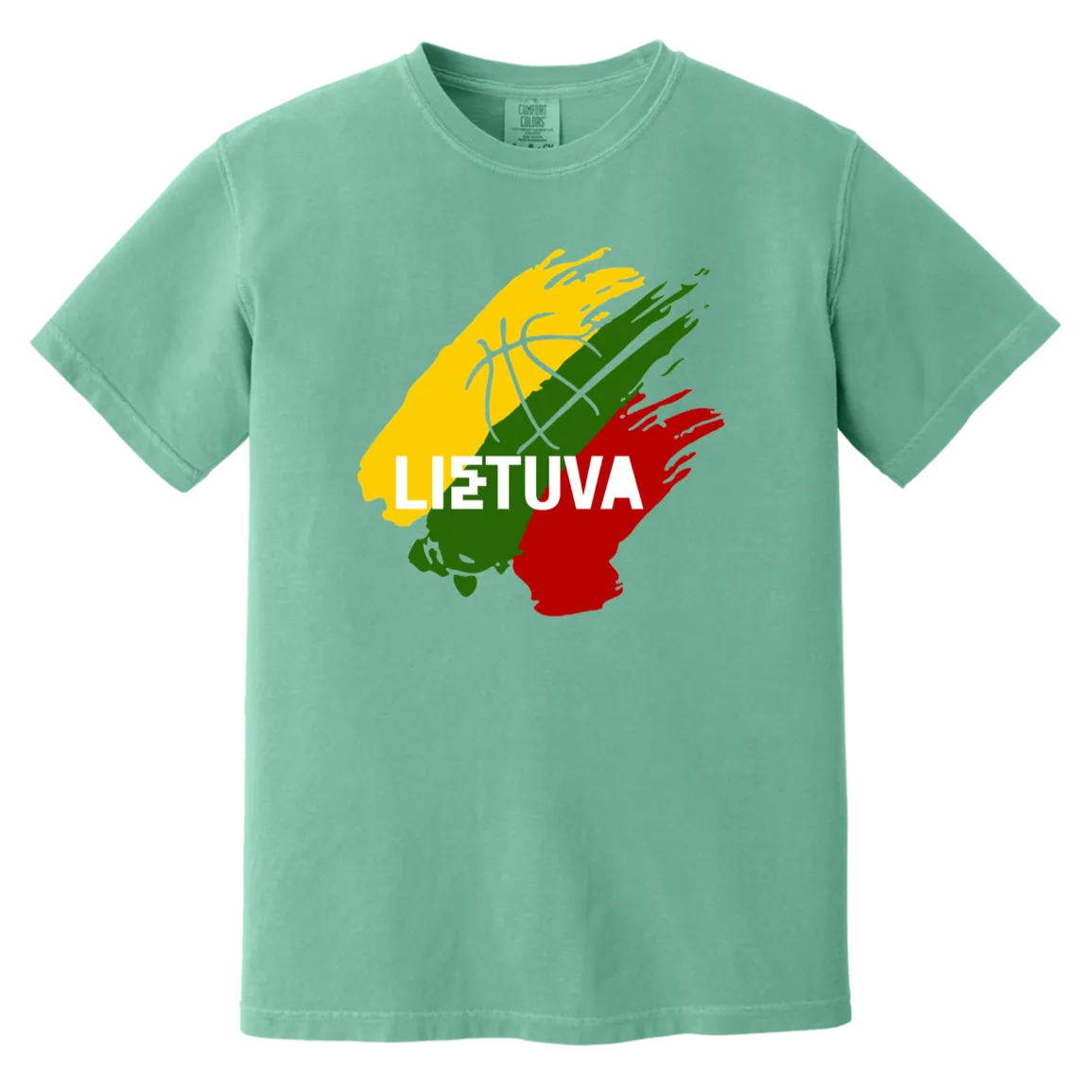 Lietuva BB - Men/Women Unisex Soft-Washed Comfort Cotton Short Sleeve T-Shirt