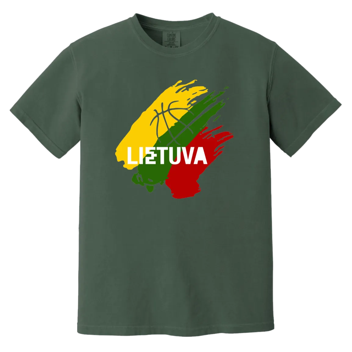 Lietuva BB - Men/Women Unisex Soft-Washed Comfort Cotton Short Sleeve T-Shirt