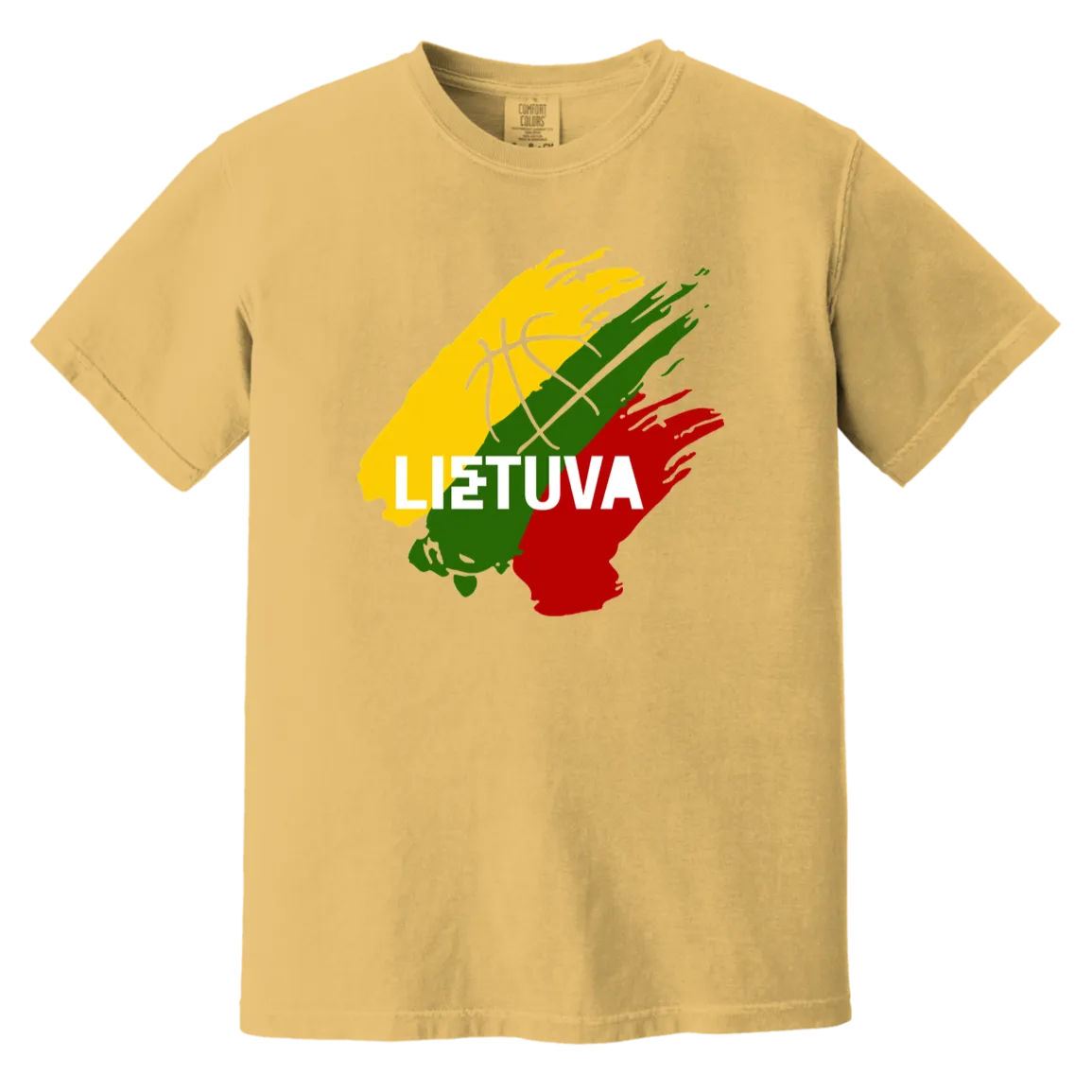 Lietuva BB - Men/Women Unisex Soft-Washed Comfort Cotton Short Sleeve T-Shirt