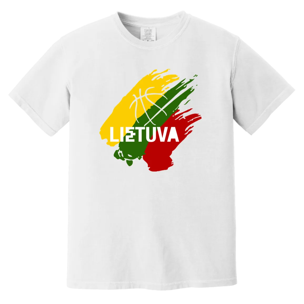 Lietuva BB - Men/Women Unisex Soft-Washed Comfort Cotton Short Sleeve T-Shirt