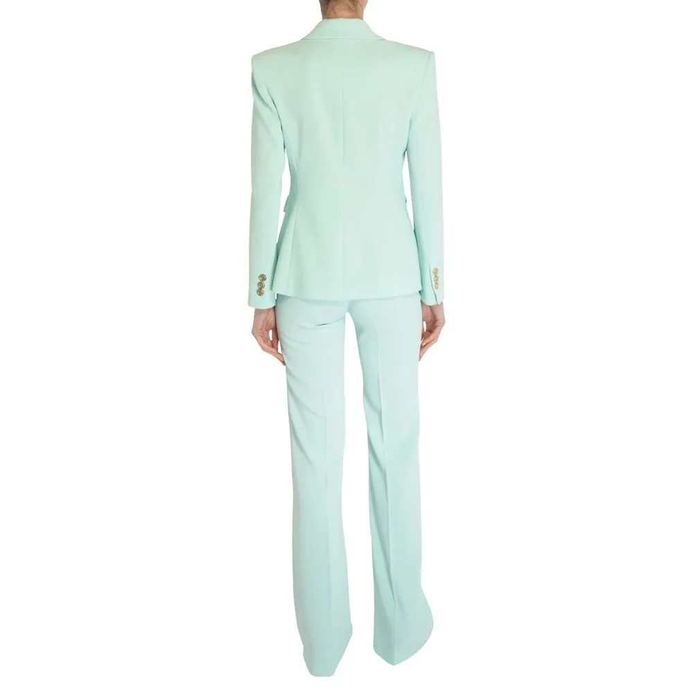 Light Blue Polyester Jeans & Pant