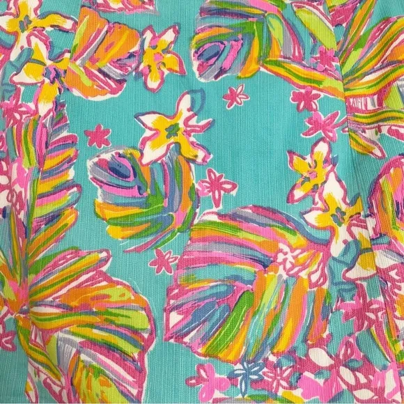 Lilly Pulitzer floral mini skirt Sz4