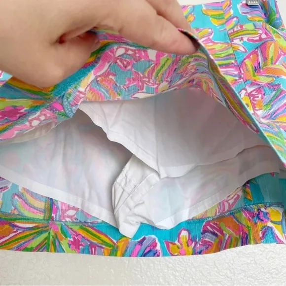 Lilly Pulitzer floral mini skirt Sz4