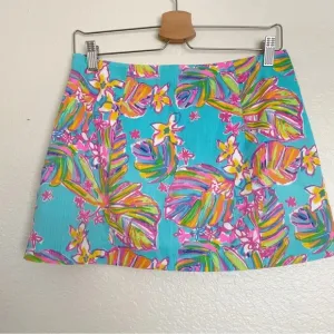 Lilly Pulitzer floral mini skirt Sz4