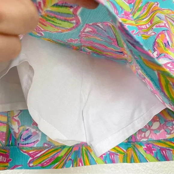 Lilly Pulitzer floral mini skirt Sz4